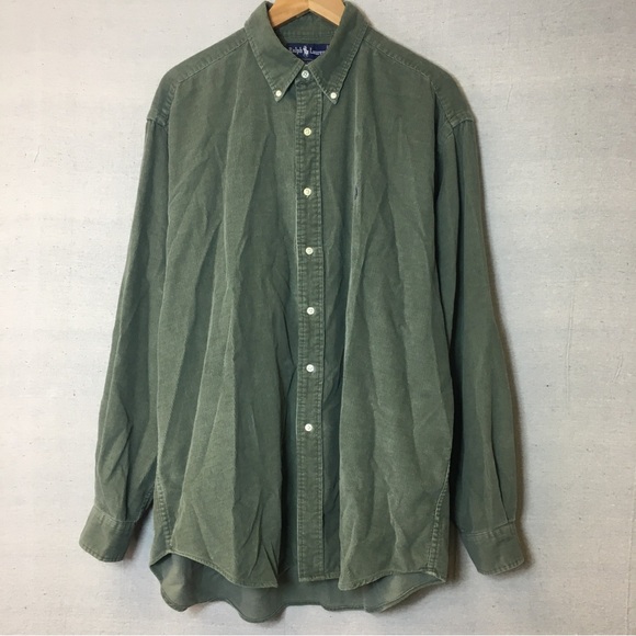 Ralph Lauren Other - Vintage Ralph Lauren Blair Cotton Mens Corduroy Button Down Shirt